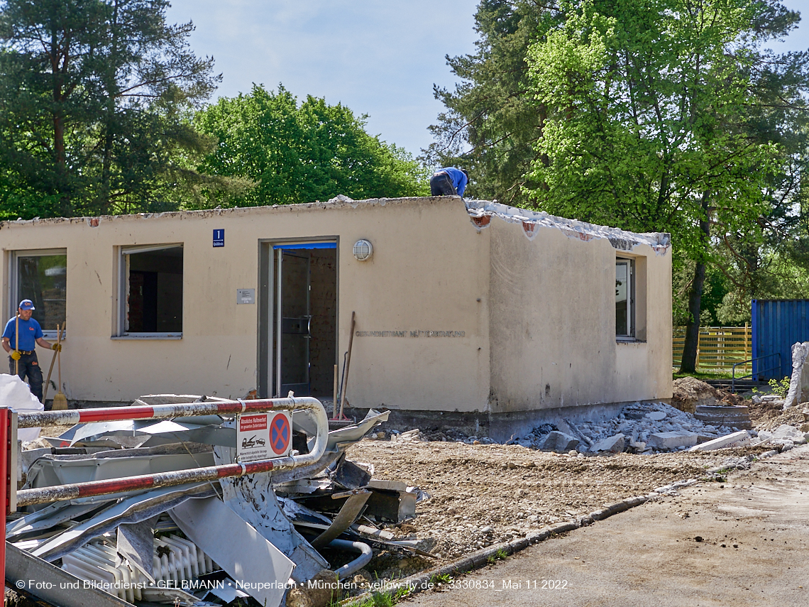 11.05.2022 - Baustelle am Haus für Kinder in Neuperlach